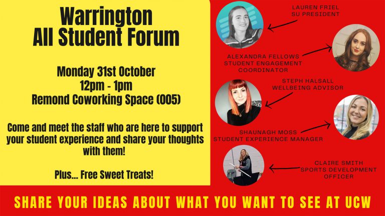 University Centre Warrington – All Student Forum